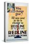 Red Line Petrol Advert, 1929-null-Stretched Canvas