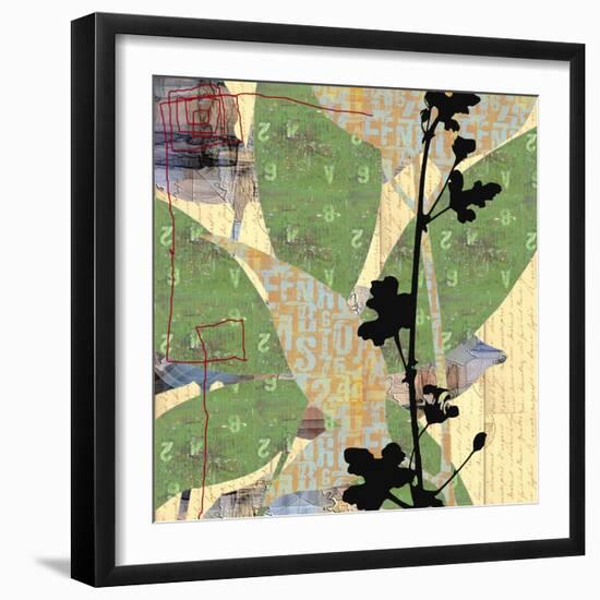 Red Line-Jan Weiss-Framed Art Print