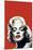 Red Lips Marilyn in Red-Chris Consani-Mounted Art Print