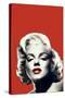 Red Lips Marilyn in Red-Chris Consani-Stretched Canvas