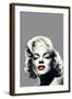 Red Lips Marilyn-null-Framed Art Print