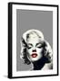 Red Lips Marilyn-null-Framed Art Print