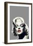 Red Lips Marilyn-null-Framed Art Print