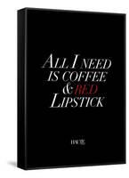 Red Lipstick-Design Fabrikken-Framed Stretched Canvas