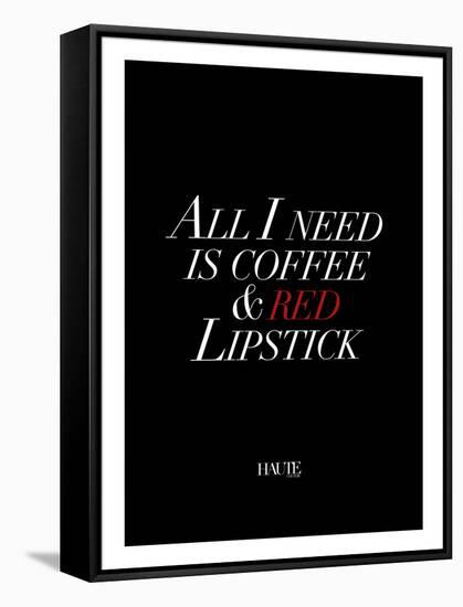 Red Lipstick-Design Fabrikken-Framed Stretched Canvas