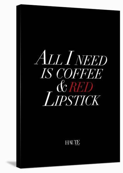 Red Lipstick-Design Fabrikken-Stretched Canvas