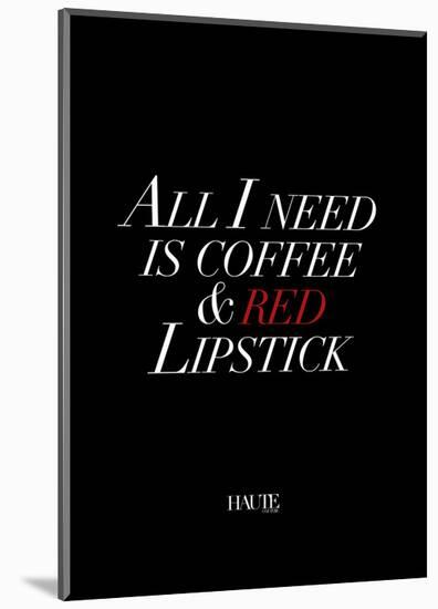 Red Lipstick-Design Fabrikken-Mounted Art Print