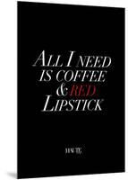 Red Lipstick-Design Fabrikken-Mounted Premium Giclee Print