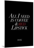 Red Lipstick-Design Fabrikken-Mounted Art Print