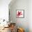 Red Liquid Floral One-Jan Weiss-Framed Stretched Canvas displayed on a wall