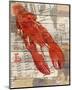 Red Lobster I-Irena Orlov-Mounted Art Print
