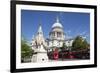 Red London Buses and St. Paul's Cathedral, London, England, United Kingdom, Europe-Stuart Black-Framed Photographic Print