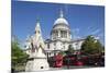 Red London Buses and St. Paul's Cathedral, London, England, United Kingdom, Europe-Stuart Black-Mounted Photographic Print