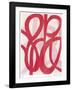 Red Lucky 8-Maria Lobo-Framed Giclee Print