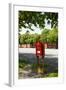 Red Mailbox, Copenhagen, Denmark, Scandinavia-Axel Schmies-Framed Photographic Print