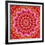 Red Mandala-AGCuesta-Framed Art Print