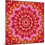 Red Mandala-AGCuesta-Mounted Art Print