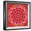 Red Mandala-AGCuesta-Framed Art Print