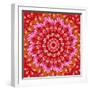 Red Mandala-AGCuesta-Framed Art Print