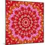 Red Mandala-AGCuesta-Mounted Art Print