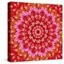 Red Mandala-AGCuesta-Stretched Canvas