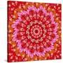 Red Mandala-AGCuesta-Stretched Canvas