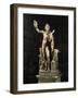 Red Marble Statue of Faun, Copy of Late Hellenistic Original, from Hadrian's Villa at Tivoli, Italy-null-Framed Giclee Print