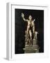 Red Marble Statue of Faun, Copy of Late Hellenistic Original, from Hadrian's Villa at Tivoli, Italy-null-Framed Giclee Print