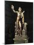 Red Marble Statue of Faun, Copy of Late Hellenistic Original, from Hadrian's Villa at Tivoli, Italy-null-Mounted Giclee Print