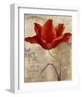 Red Masterpiece I-Louise Montillio-Framed Art Print