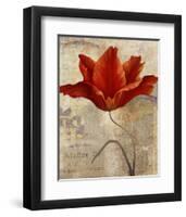 Red Masterpiece I-Louise Montillio-Framed Art Print