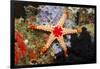 Red Mesh Starfish-Reinhard Dirscherl-Framed Photographic Print