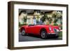 Red MG front side View-null-Framed Art Print