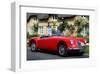 Red MG front side View-null-Framed Art Print