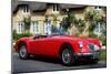 Red MG front side View-null-Mounted Art Print