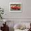 Red MG in front of a Cottage-null-Art Print displayed on a wall