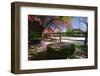 Red Mill in Spring, Clinton, New Jersey-George Oze-Framed Photographic Print