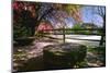 Red Mill in Spring, Clinton, New Jersey-George Oze-Mounted Photographic Print