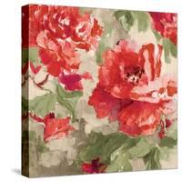 Red Modern Peonies I-Lanie Loreth-Stretched Canvas