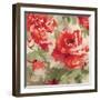 Red Modern Peonies I-Lanie Loreth-Framed Art Print