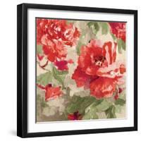 Red Modern Peonies I-Lanie Loreth-Framed Art Print