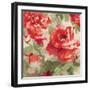 Red Modern Peonies I-Lanie Loreth-Framed Art Print