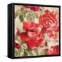 Red Modern Peonies II-Lanie Loreth-Framed Stretched Canvas