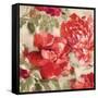 Red Modern Peonies II-Lanie Loreth-Framed Stretched Canvas