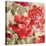 Red Modern Peonies II-Lanie Loreth-Stretched Canvas