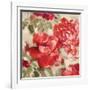 Red Modern Peonies II-Lanie Loreth-Framed Art Print