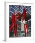 Red Modern Sculpture, Ncnb Plaza, Dallas, Texas, United States of America (Usa), North America-G Richardson-Framed Photographic Print