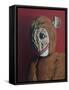 Red Monkey with Scars, 2006,-Peter Jones-Framed Stretched Canvas