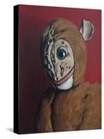 Red Monkey with Scars, 2006,-Peter Jones-Stretched Canvas