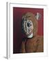 Red Monkey with Scars, 2006,-Peter Jones-Framed Giclee Print